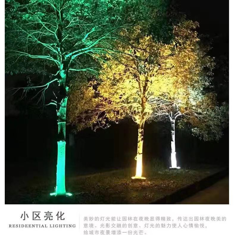 New solar-powered tree-hugging, tree-illuminating and tree-shooting lights for gardens, courtyards, villas, landscape yards, lawns and outdoor spotlights Application Scenario