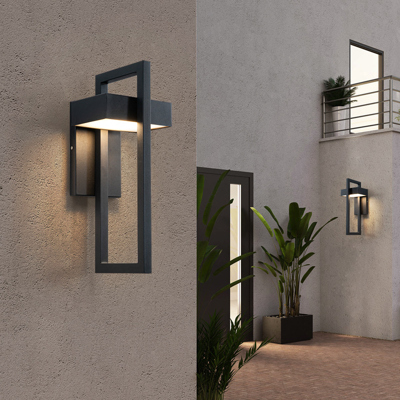 Outdoor wall lamps, modern, simple and waterproof, LED lighting fixtures for balconies, corridors, passageways, courtyards, gardens, exterior walls and main entrances full figure
