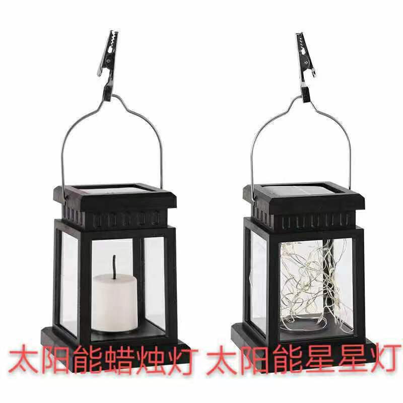 Retro palace lanterns, ground socket lights, LED lights, star lights, outdoor garden, lawn, courtyard, antique palace lanterns, electronic candles Item Picture