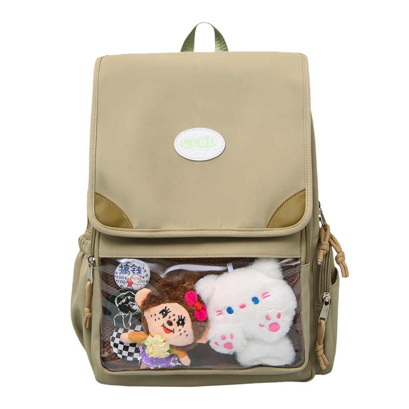 ins High-appearance-level transparent pain-relieving bag for primary school students from grades three to six, large-capacity school backpack for junior high school students Item Picture