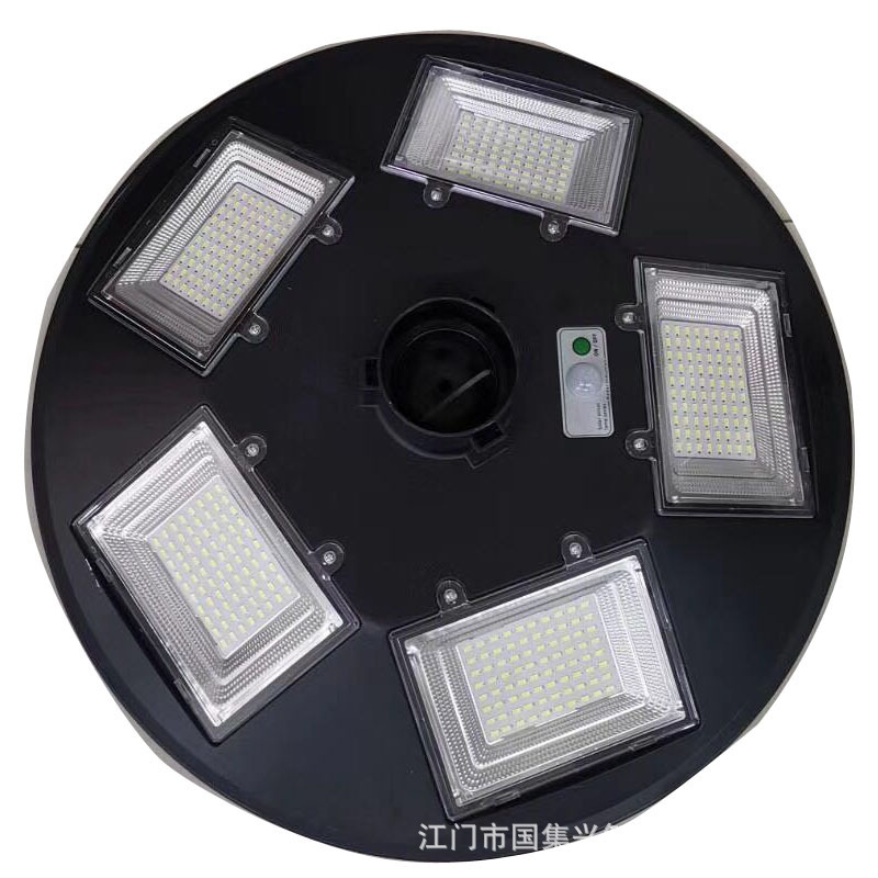 Integrated solar UFO garden lamp, 3-meter outdoor landscape street lamp for parks, circular UFO solar garden lamp Specification drawing