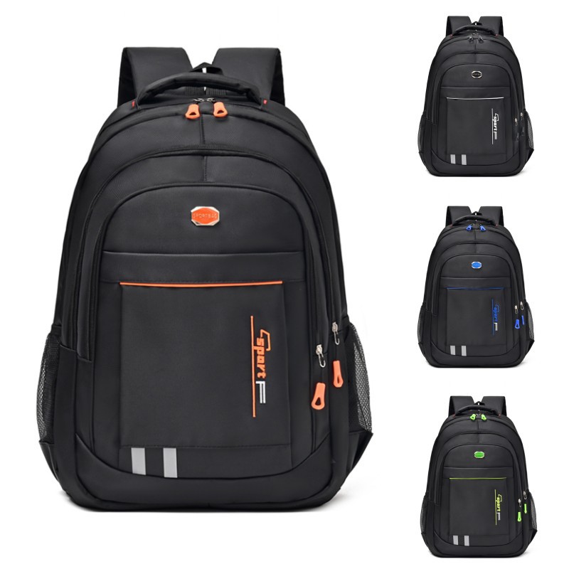 Men's simple, casual, durable and large-capacity backpack, schoolbag for junior and senior high school students, women's backpack, travel computer backpack full figure