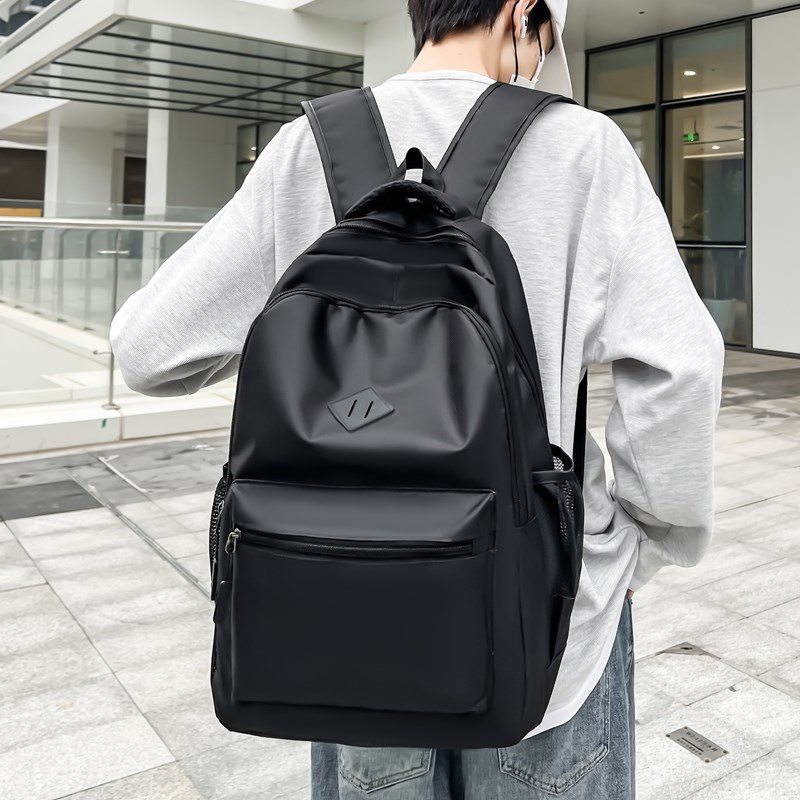 Wholesale fashionable Oxford fabric backpacks, new simple and large-capacity, lightweight middle school schoolbags, business USB backpacks details Picture