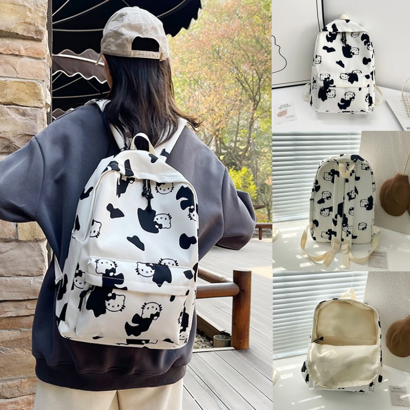 New ins fresh and cute backpack for primary and secondary school students, a large-capacity, lightweight and simple backpack full figure