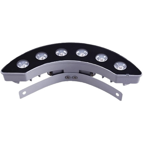 Outdoor waterproof constant light led corrugated lamp, arc-shaped roof, ancient building pavilion beautification, crescent-shaped decorative spotlight Item Picture