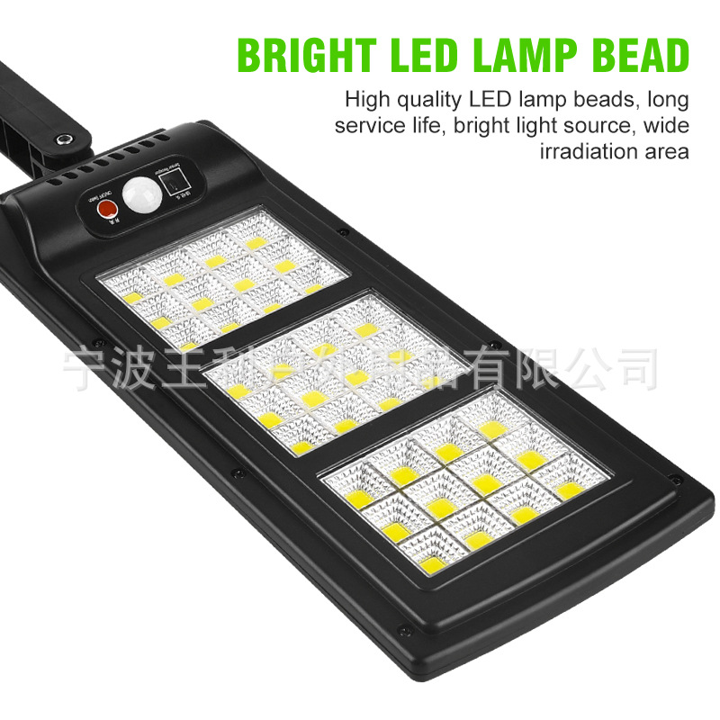 Cross-border new outdoor LED solar wall lamps, human-sensing garden lamps, household wall lighting, remote control street lamps Item Picture