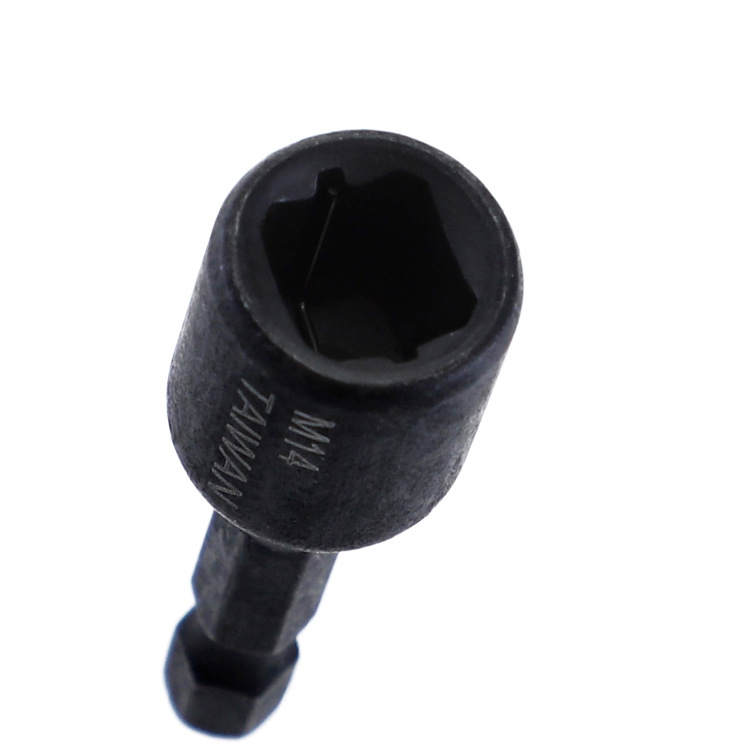 Machine tap socket chuck wrench 1/4 hexagonal handle internal thread return thread tapping socket alloy steel air wrench socket Specification drawing