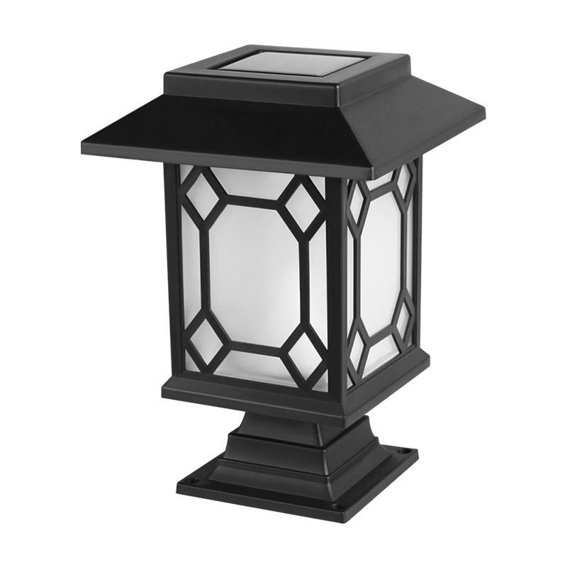 Solar-powered lawn lamp, outdoor waterproof ground-insertion column head lamp, small yard decoration garden, villa courtyard lamp, dual-purpose lamp Item Picture