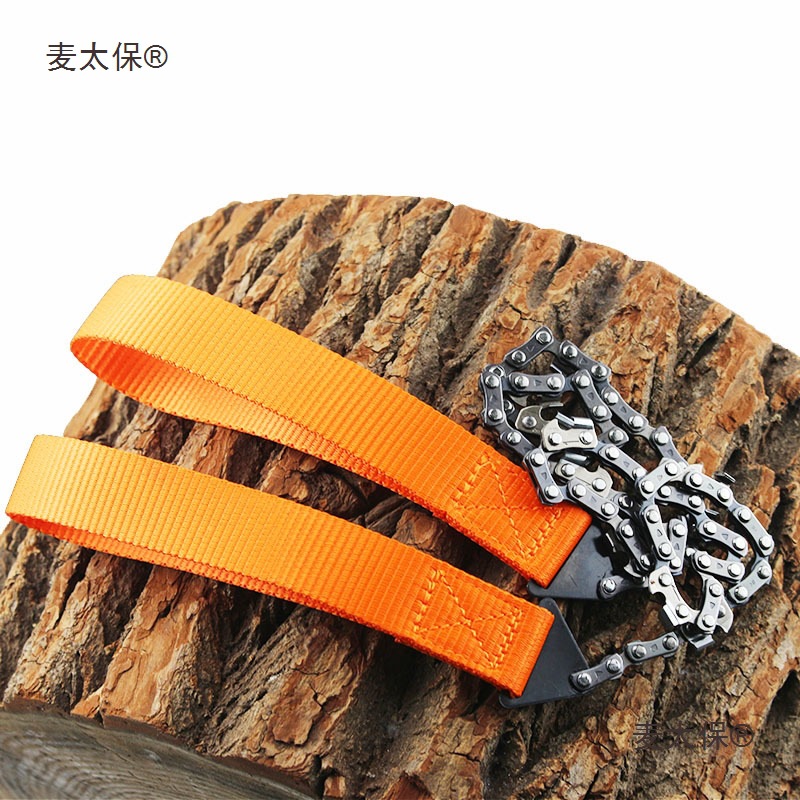 24-inch portable hand-zipped saw, manganese steel alloy saw, outdoor survival hand-pulled saw, garden woodcutter, Mai Taibao details Picture