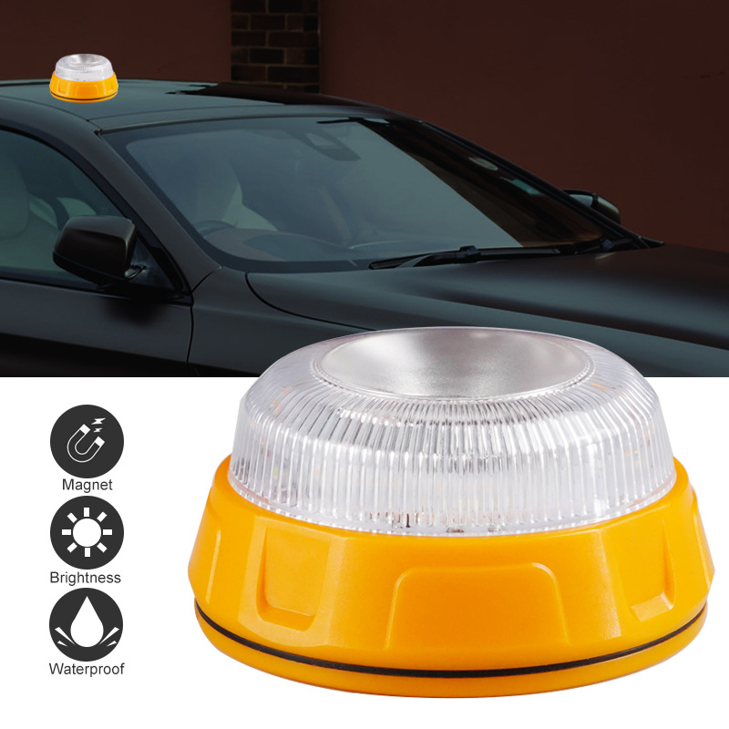 LED car warning fog lights, haze anti-rear-end flash lights, flashlight lighting lights full figure