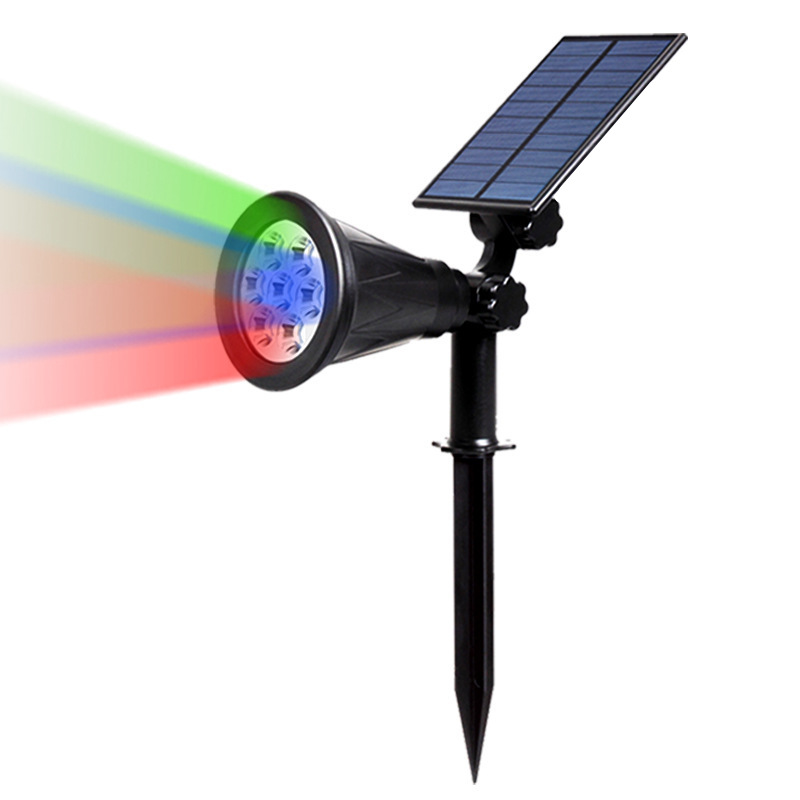 Outdoor solar tree-shooting lights, waterproof lawn lights, courtyard ultra-bright insert lights, garden landscape decorative lights, tree lighting lights Item Picture
