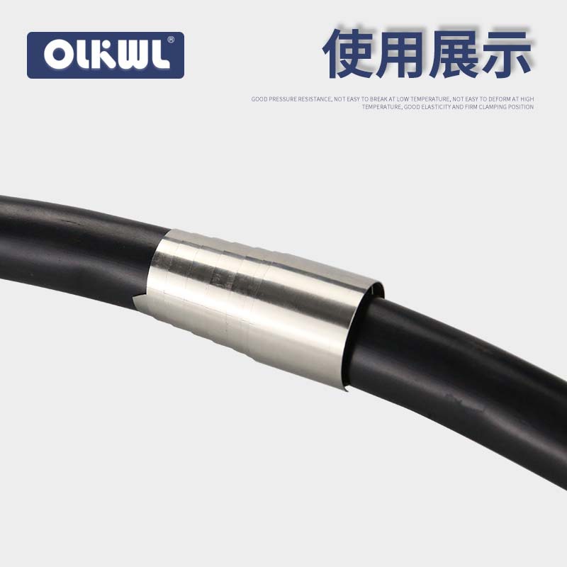 Constant force spring cable accessories: Non-magnetic constant force vortex 7-coil spring cable, stainless steel coil spring cold and hot shrinkage accessories Specification drawing