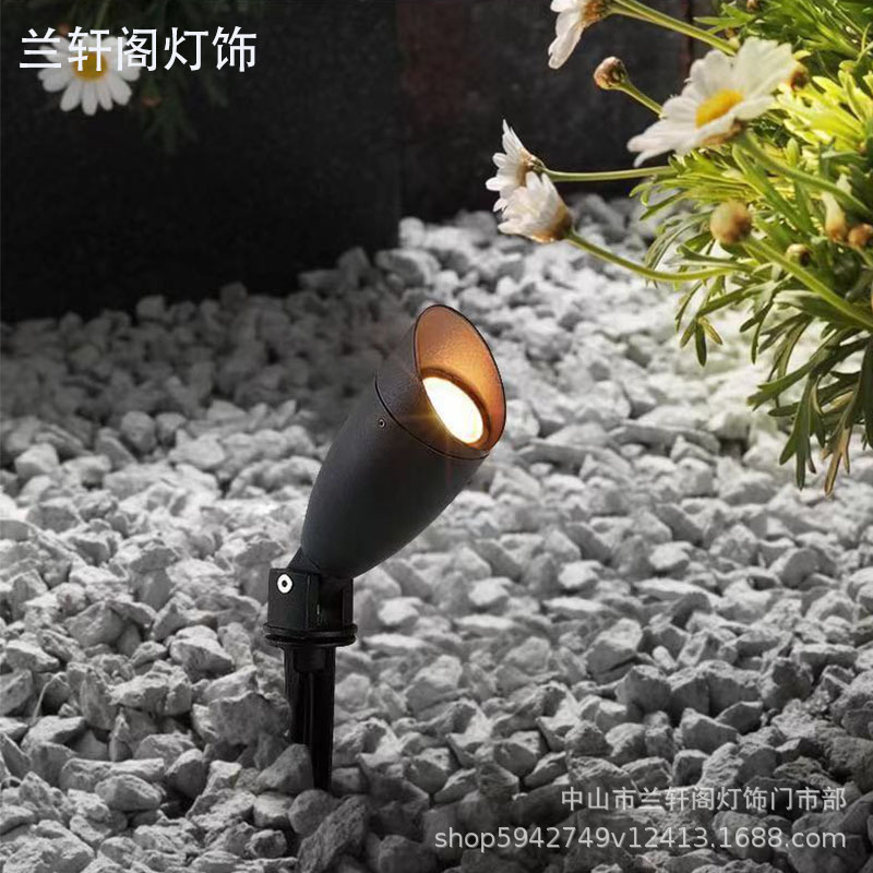 LED floor spotlights, outdoor garden landscape lights, villa courtyard lighting, COB small tree lights, lawn waterproofing projects full figure