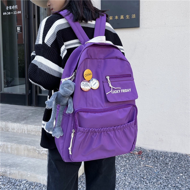 A new style of college student backpack, a simple Korean high school backpack for men, a large-capacity multi-bag backpack for women, and a backpack for junior high school boys Application Scenario