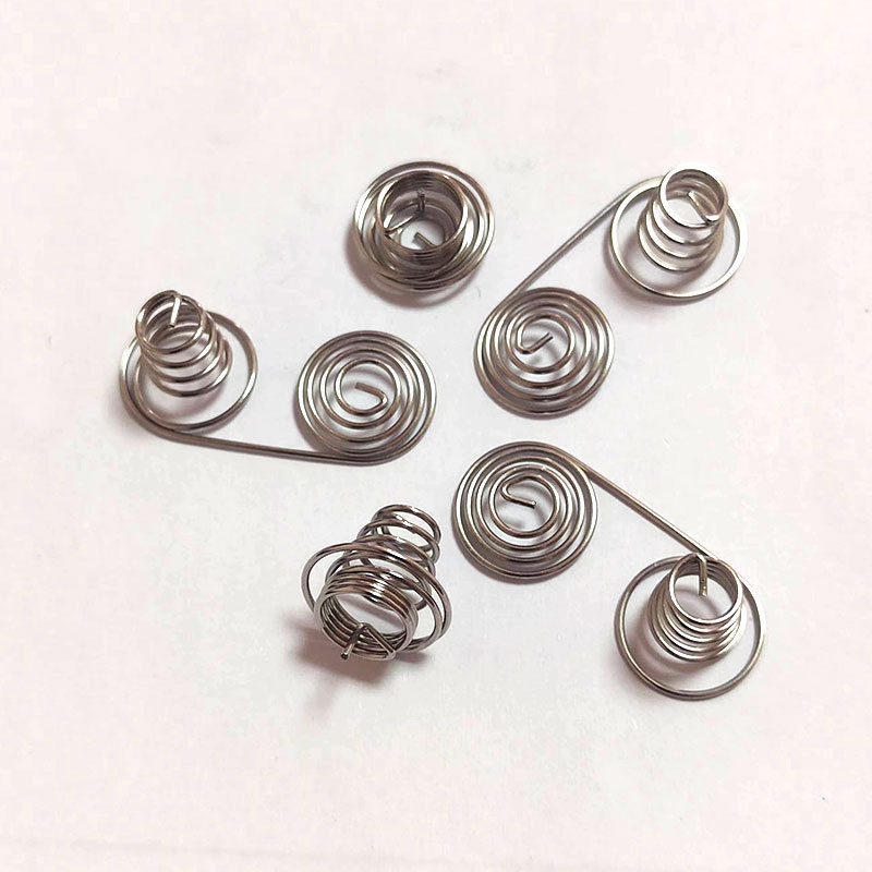 Cross-border battery spring set, electric lock spring, battery spring set, Shenzhen spring factory, special-shaped stainless steel Specification drawing
