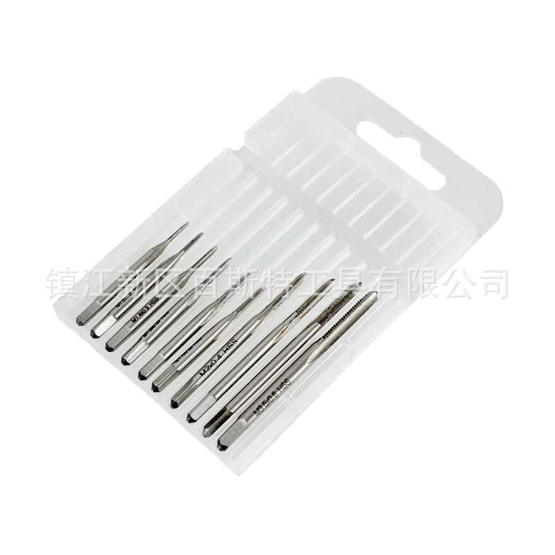 10PC mini straight slot high-speed steel small tap HSS6542 high-speed steel material tapping drill bit Application Scenario