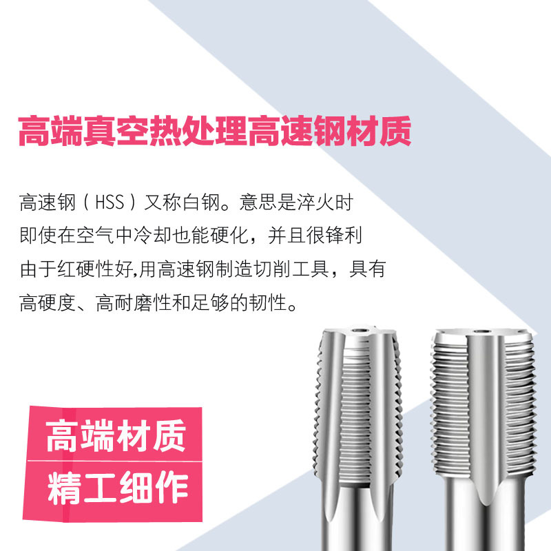 4341 straight groove pipe thread water pipe thread tap British standard tapping G1/16Z 1/16Z 1 inch NPT1 inch details Picture