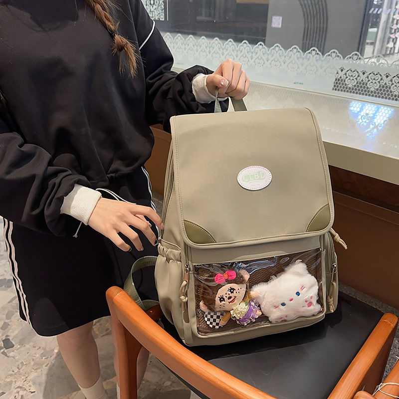ins High-appearance-level transparent pain-relieving bag for primary school students from grades three to six, large-capacity school backpack for junior high school students Application Scenario