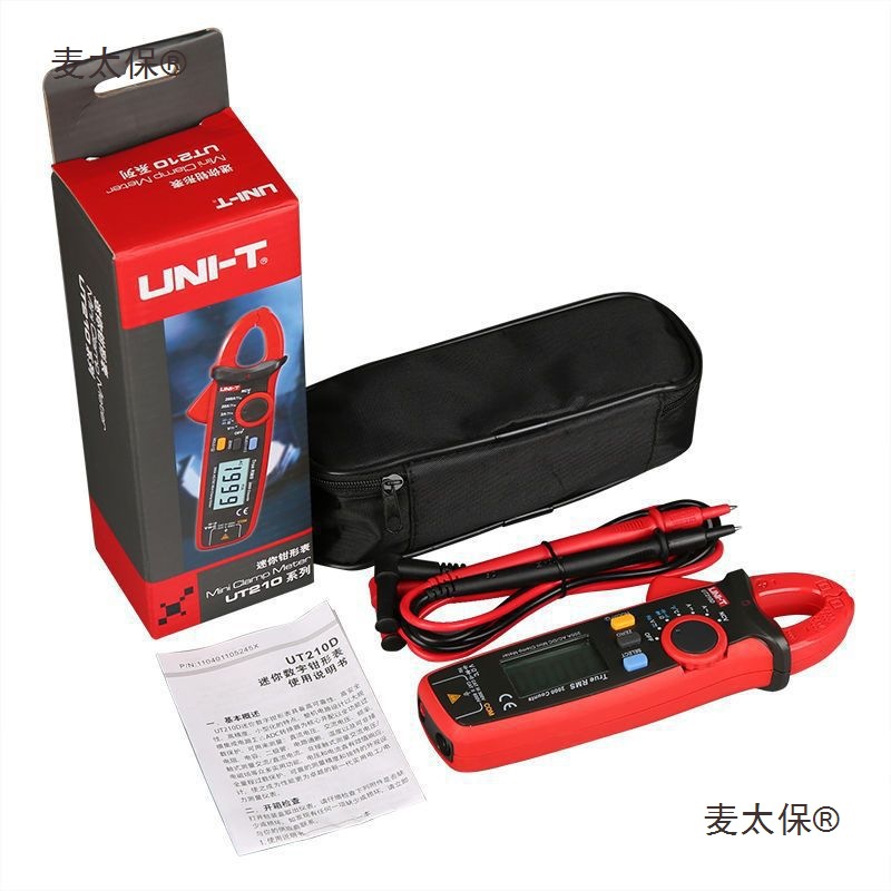 Ulide UT210E mini digital clamp multimeter, AC/DC ammeter, clamp meter, MTAIbao Item Picture