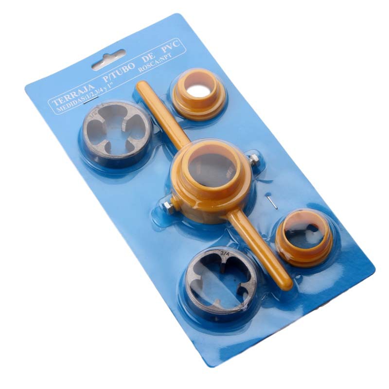 6-piece set of pipe thread, plastic pipe thread, easy threading, cross-border export manufacturer, tap wrench set Application Scenario
