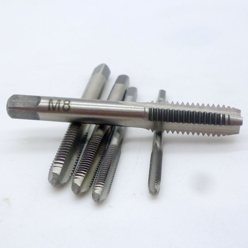 Wholesale of hand-use straight groove tap M3-M8 quick tapping five-piece set Thread hardware tools Application Scenario
