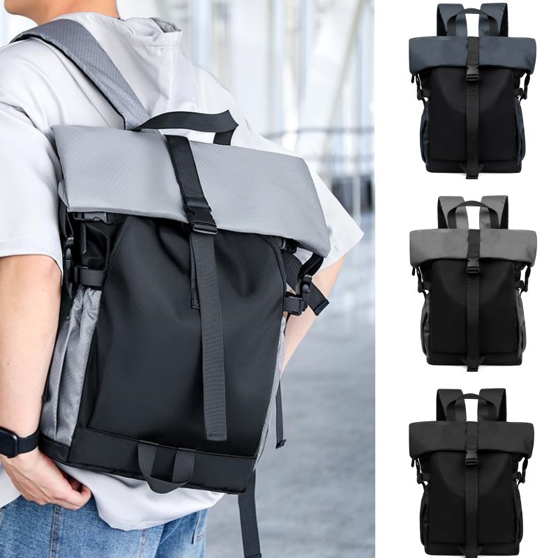 Wholesale of new cross-border leisure travel backpacks, large-capacity, multi-functional, simple and fashionable college student sports backpacks full figure
