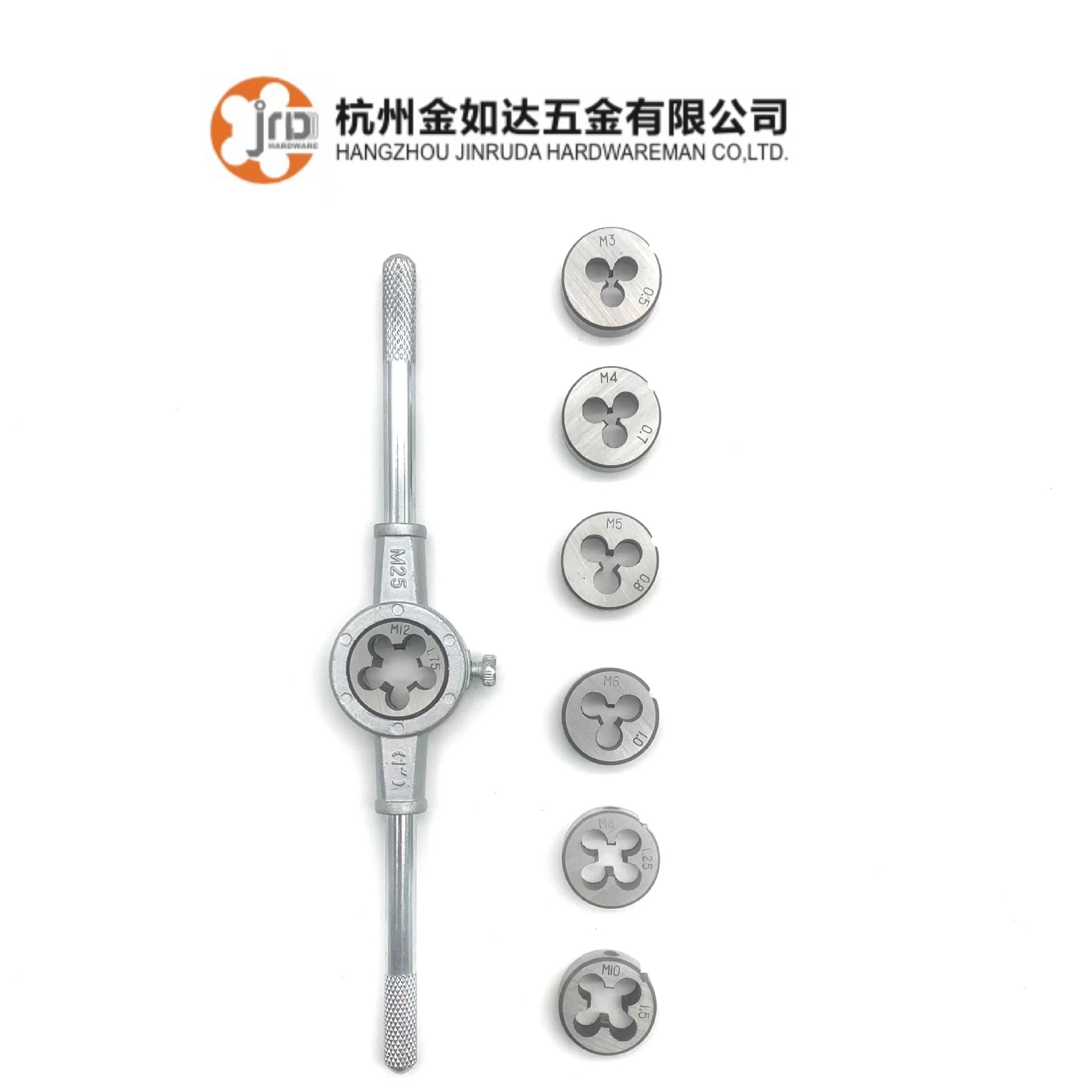 Factory direct sales of 8-piece set of tap winch, die winch set, metric 8PC tap and die set, tapping tools details Picture