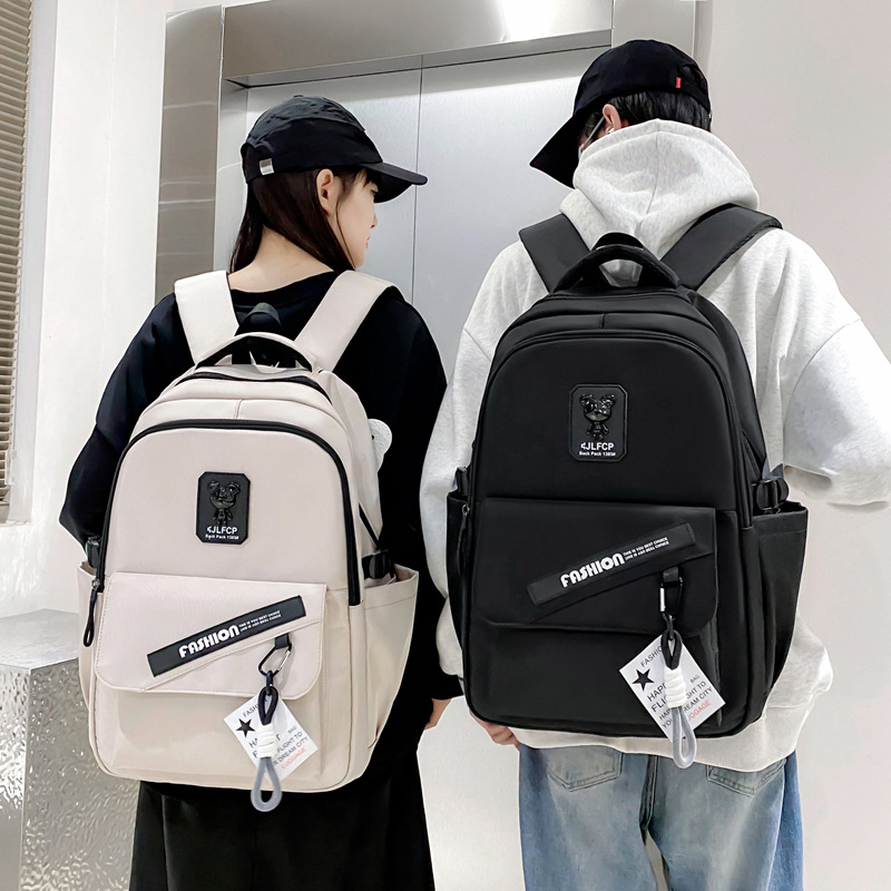 Cross-border junior high school backpacks for college students in grades three to six, backpacks for primary school students, male high school men, large-capacity backpacks full figure