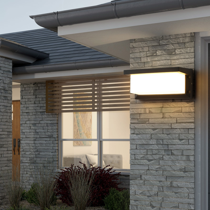 Outdoor wall lamps, waterproof, hotel garden wall lamps, courtyard led sensor, villa simple balcony outdoor wall lamps Specification drawing