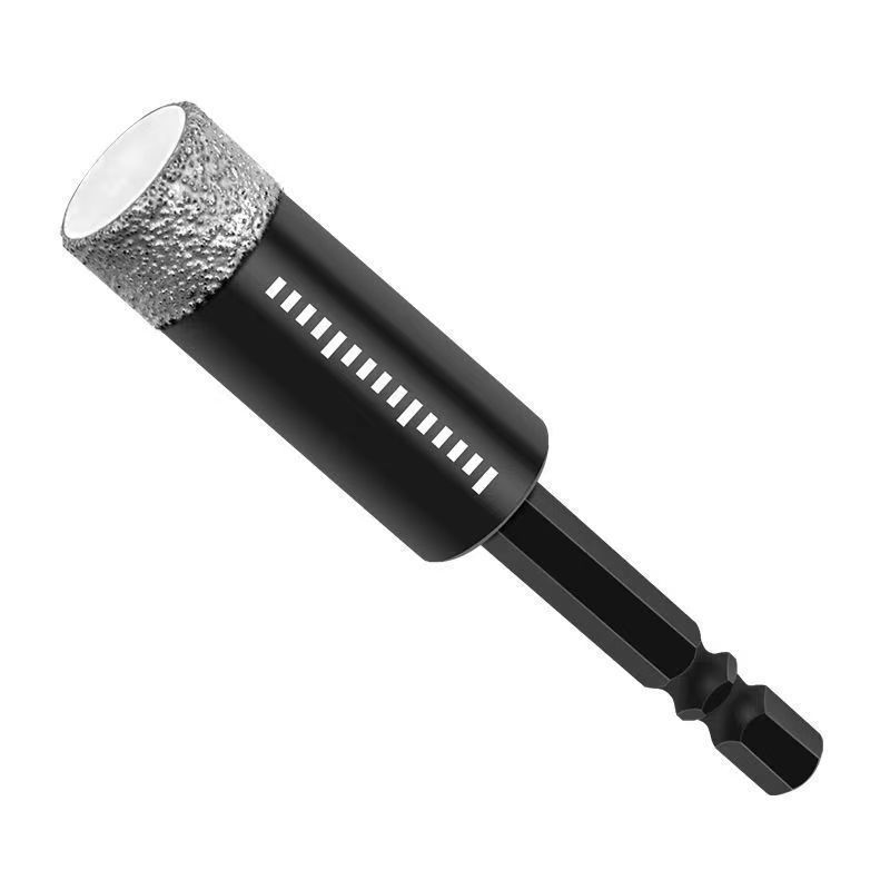 Tile drilling drill bit, water-free glass marble dry drilling stone ceramic all-ceramic vitrified tile special hole opener Item Picture