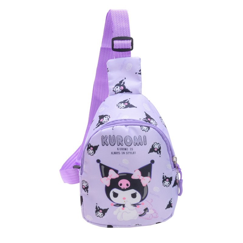 2024 Winter New children's bag, ins Korean cartoon chest bag, lightweight and fashionable travel crossbody backpack for boys and girls Item Picture