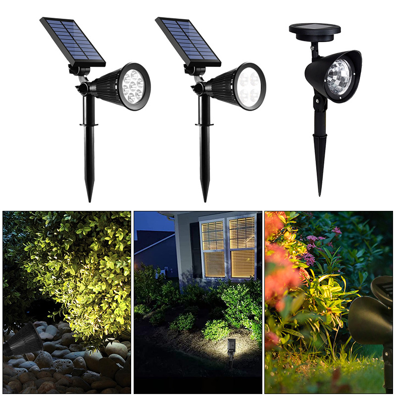 Solar spotlights, outdoor ultra-bright rainproof lawn lights, household outdoor landscape courtyard lights, garden tree lighting lights full figure