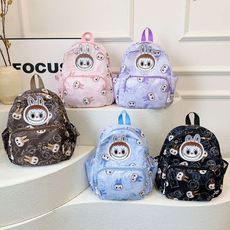 2024 New style kindergarten, primary school and children's schoolbag, large-capacity backpack, cute printed, lightweight travel backpack full figure