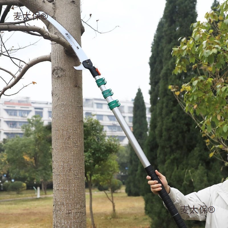 Japanese imported Tanjiang high-branch saws, pruning high-altitude saws, garden fruit saws, high-branch pruners, garden saws, tree wheat Taibao details Picture