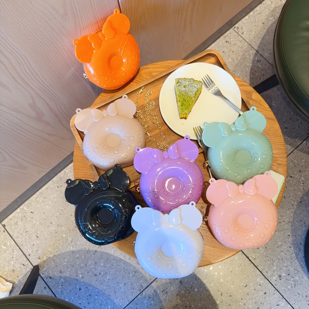 2025 New cross-border foreign trade cute Mickey children's Bag, jelly bag, coin purse, doughnut mini bag, single-shoulder bag full figure