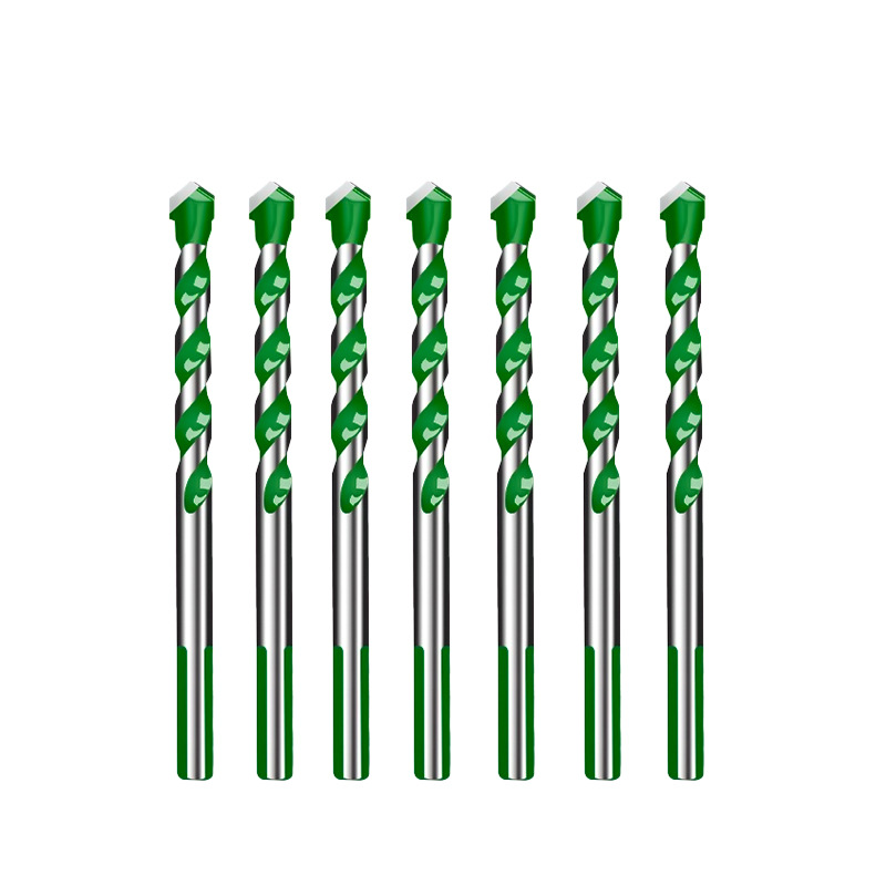 Factory wholesale of multi-functional straight-shank Bawang drill bits, hard alloy triangular drills, cement concrete and tile reaming Item Picture