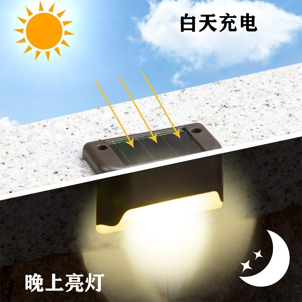 In-stock solar lights, outdoor garden lights, wall lights, staircase railing lights, step lawn lights, night lights, Christmas lights Specification drawing
