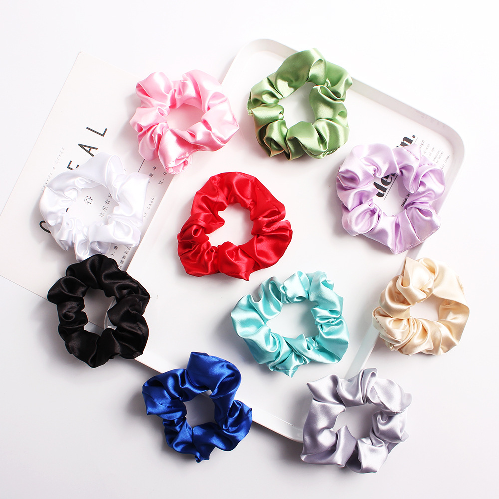 Qiyue Cross-border Supply Fashion fabric hair band, satin solid color large collar, headpiece, Amazon hair accessory B250 full figure