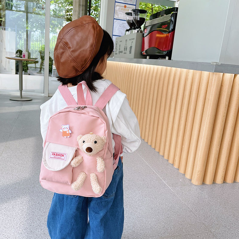 2021 New Cute kindergarten baby schoolbags, children's trendy backpacks, Little Bear primary school backpacks wholesale Specification drawing