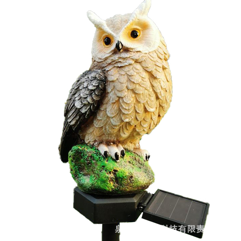 Amazon solar lawn lights, owl pattern landscape lights, courtyard ground insert lights, outdoor garden lights Item Picture