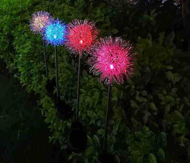New solar-powered simulation dandelion lamp outdoor private garden aluminum wire ball dandelion shaped lamp manufacturer in stock Specification drawing