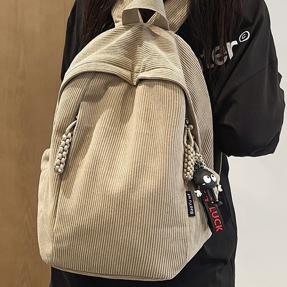 Japanese-style Instagram autumn and winter girl solid-color schoolbag, school style, high school and junior high school student backpack, versatile backpack for girls Specification drawing