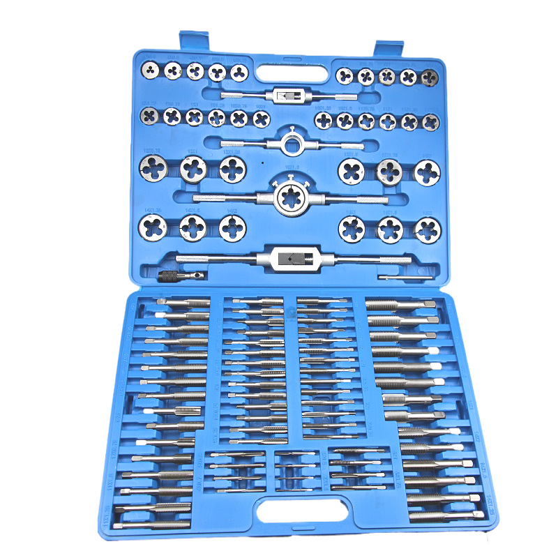 Wholesale of metric alloy steel tap and die combination sets, taps, wrenches, winch stands, manual special hardware tools Application Scenario