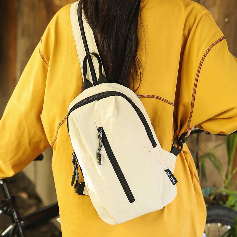 New and fresh couple crossbody bag, simple and trendy backpack, multi-functional cycling outdoor casual backpack details Picture