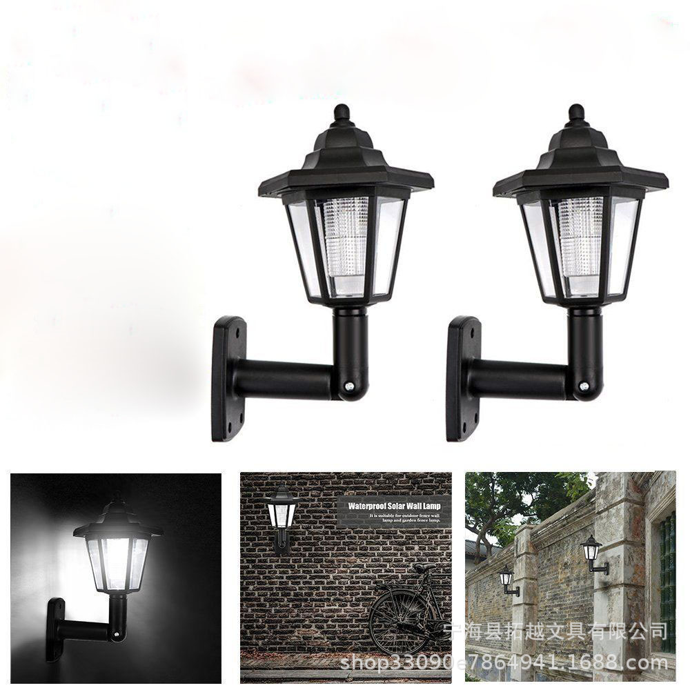Solar hexagonal wall lamps, solar outdoor hexagonal palace lamps, solar palace wall lamps full figure