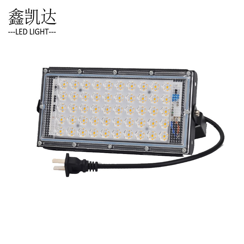 Cross-border manufacturer 12V floodlight, LED floodlight, 220V led iodine tungsten lamp for construction sites Specification drawing