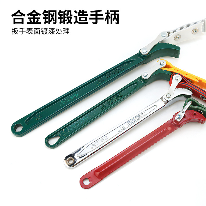 Yingbo oil filter wrench, toothed belt wrench, car maintenance filter element tool, adjustable oil filter steel wire belt Application Scenario