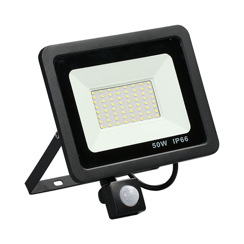 Small Apple led floodlight, outdoor waterproof garden light, infrared human body sensor floodlight, garage lighting light Item Picture