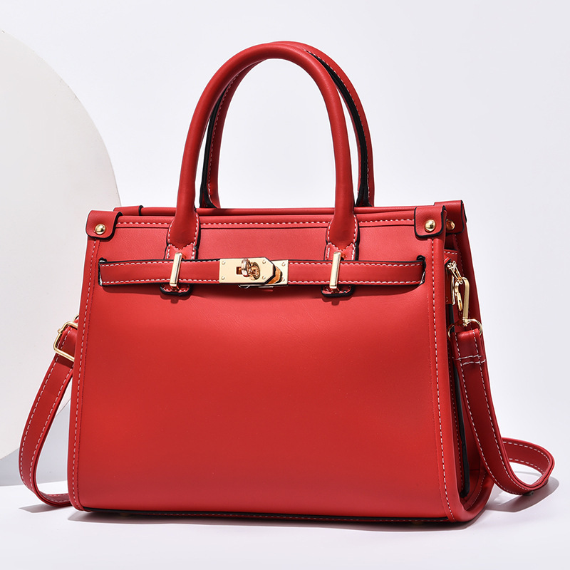 2021 New fashionable and elegant middle-aged women's bag, mom's style handbag, large capacity single-shoulder crossbody bag details Picture