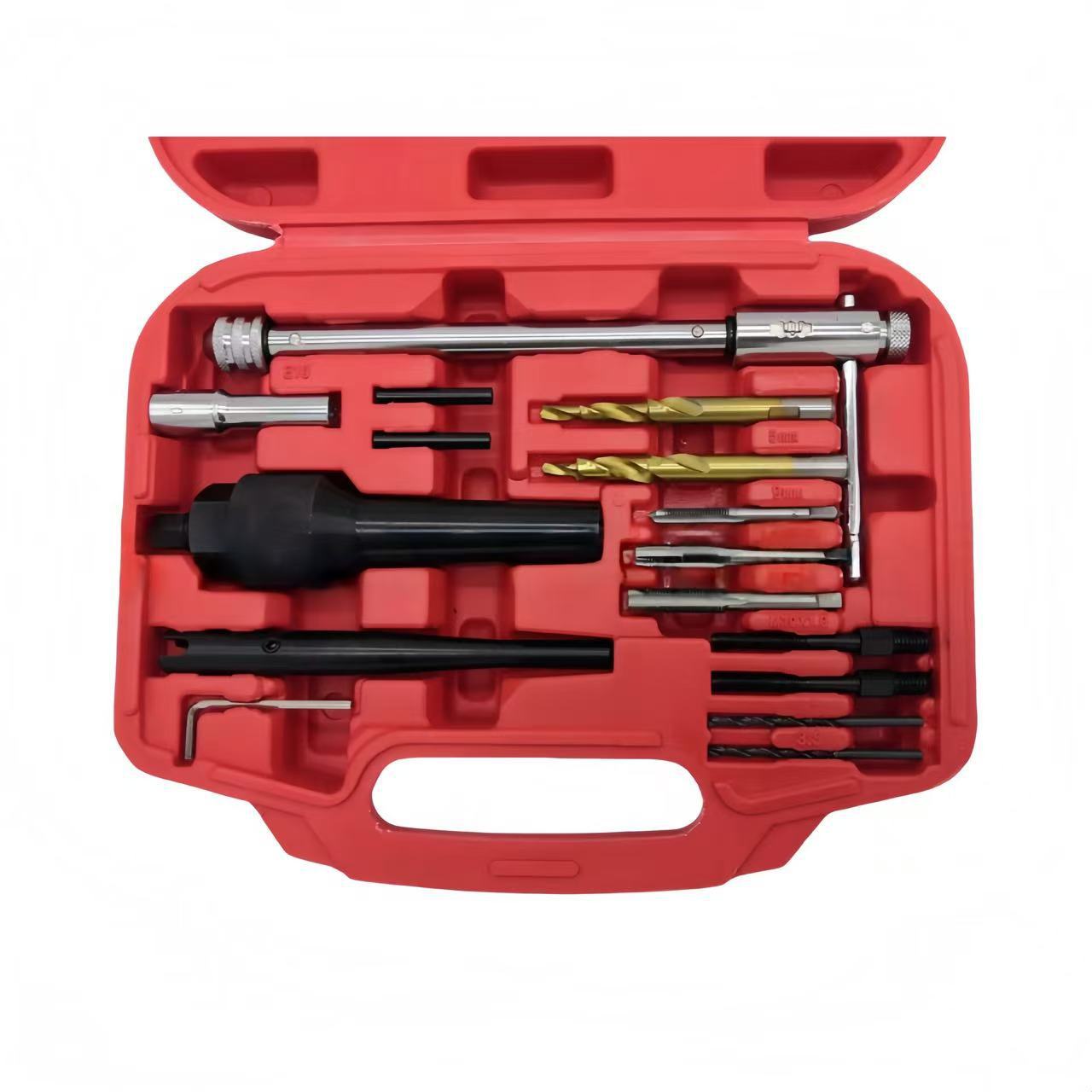 16 pieces of preheating plug thread repair, auto repair tools Specification drawing